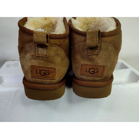 UGG Classic Ultra Mini size 10 Chestnut Men's Suede Slip On Boots  1116109 - Picture 4 of 15